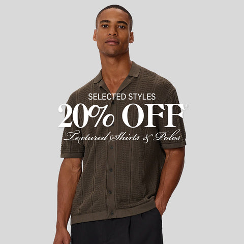 20% Off Shirts & Polos*