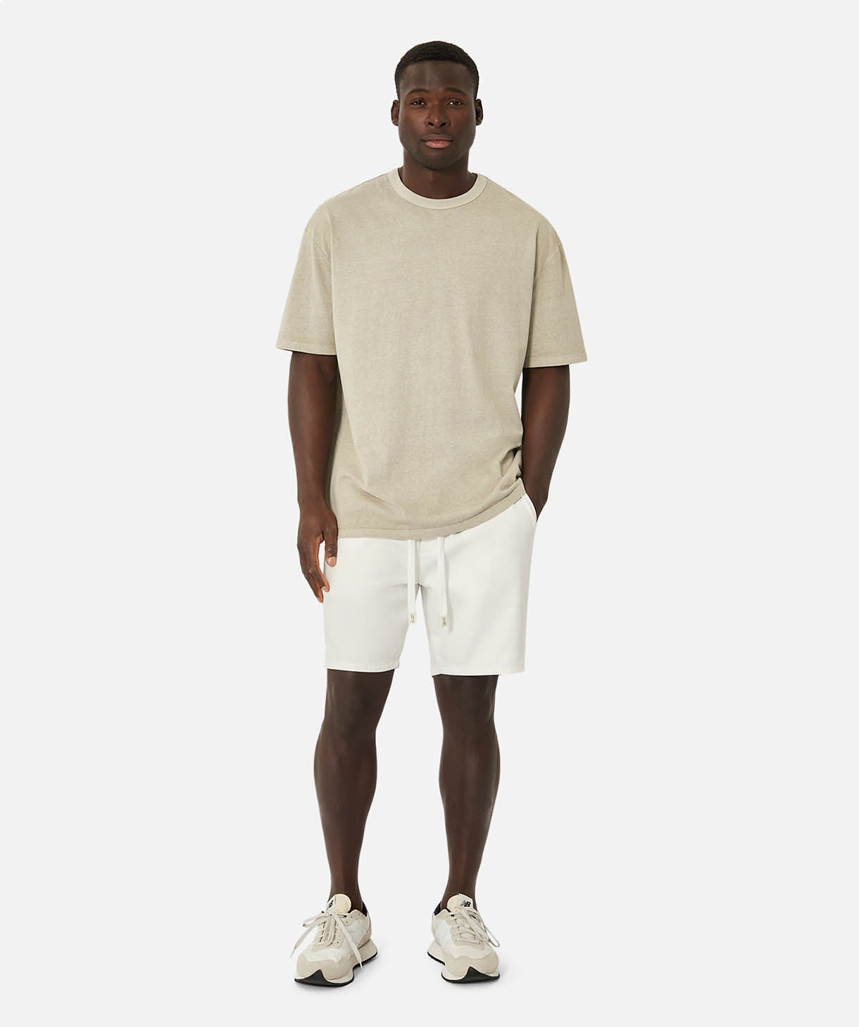 The Duster Short - Chalk – Industrie Clothing Pty Ltd