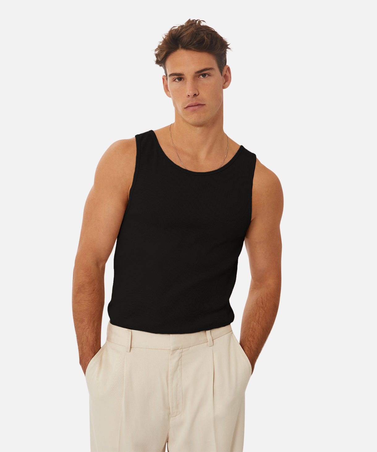 The Brando Ribbed Singlet - Black – Industrie Clothing Pty Ltd