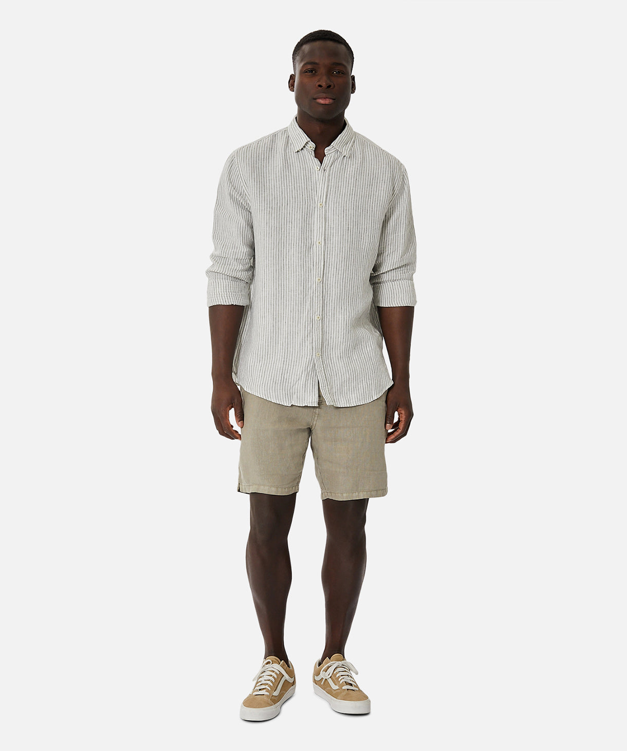 The Marina Linen Short - Porcini – Industrie Clothing Pty Ltd