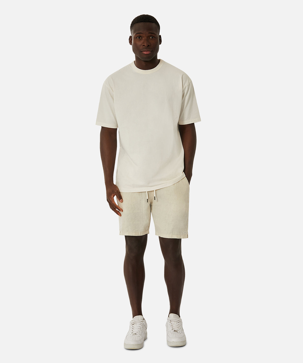 The Marina Linen Short - Ecru – Industrie Clothing Pty Ltd