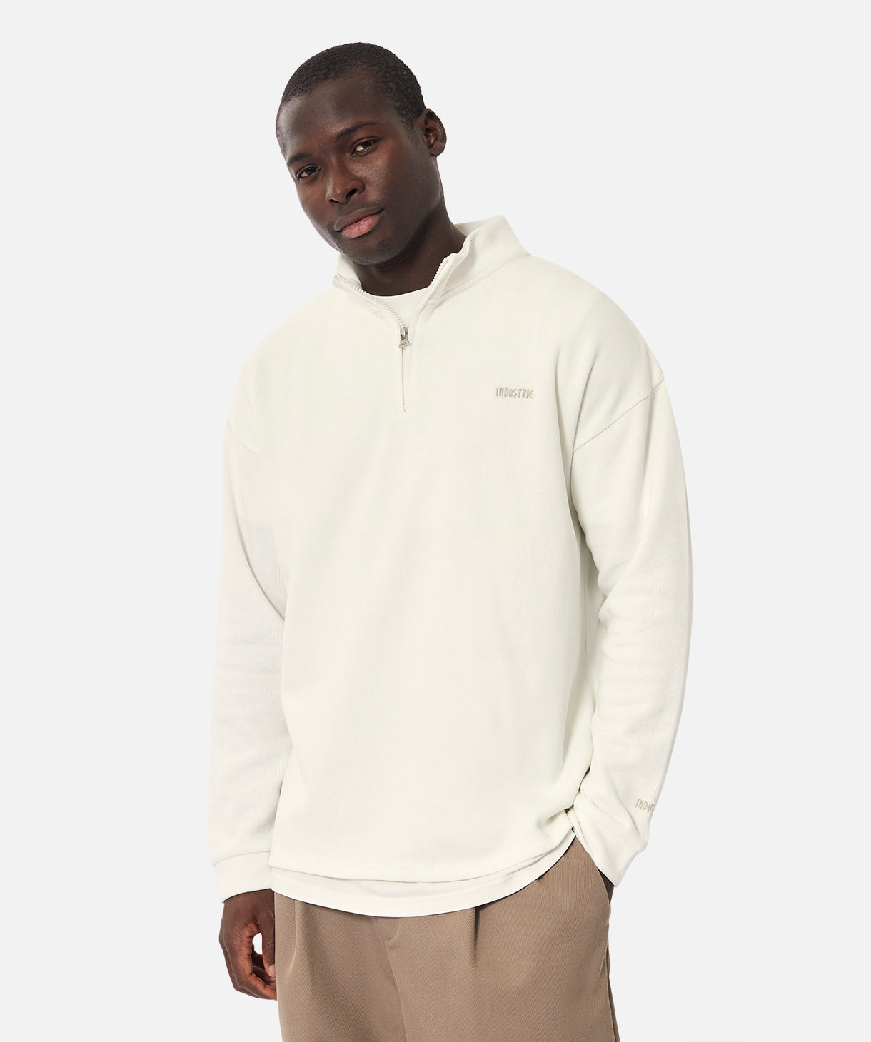 Shop The Fairfax Tracktop in Chalk | Industrie Clothing – Industrie ...