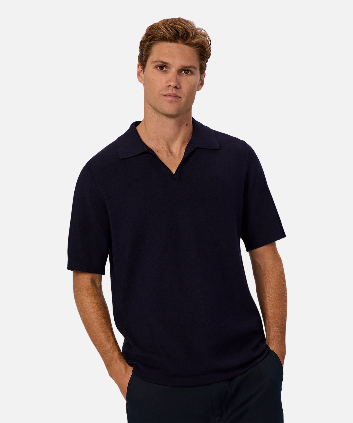 The Hampshire Polo - Navy – Industrie Clothing Pty Ltd