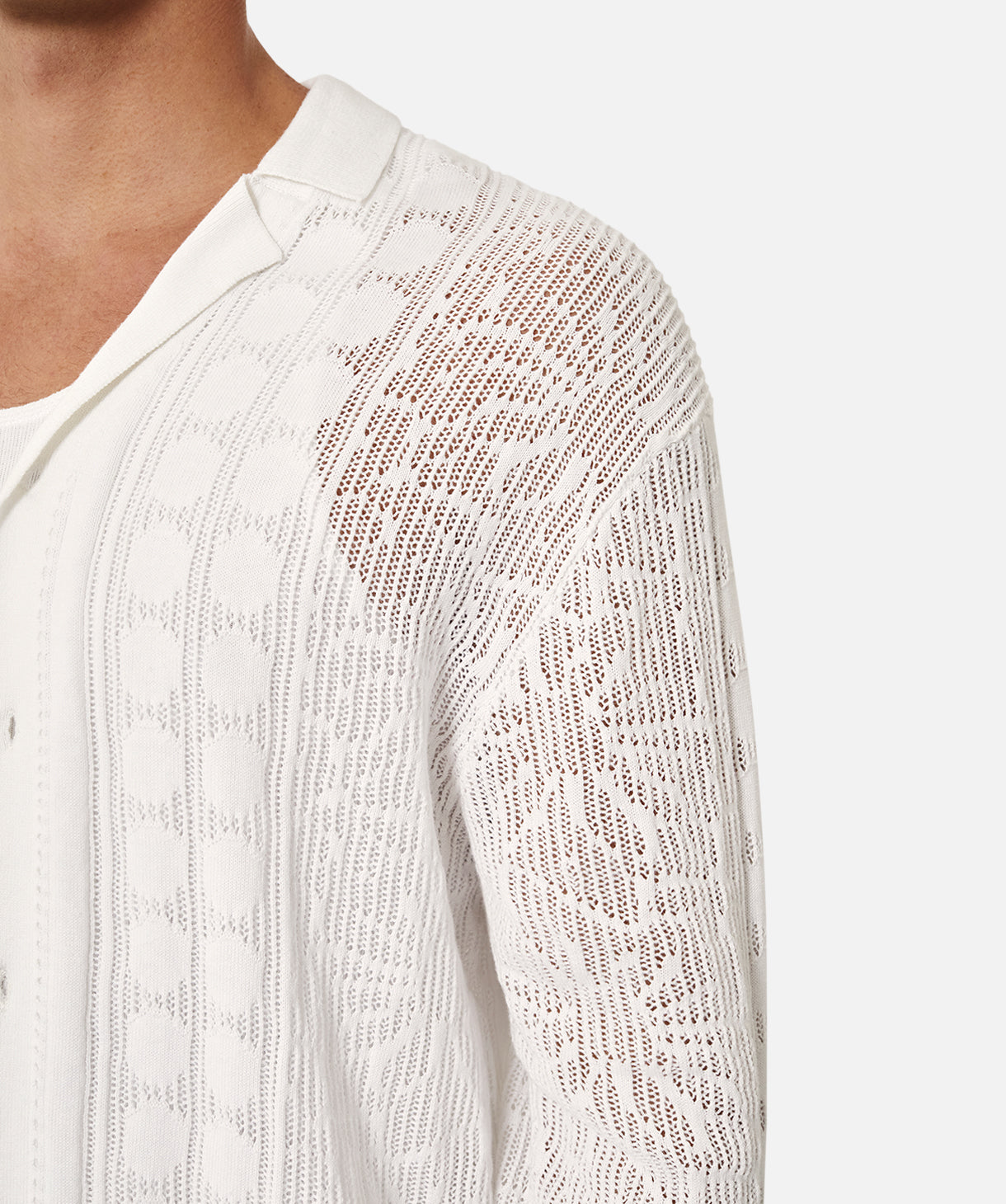 The Venezia Ls Polo - Chalk