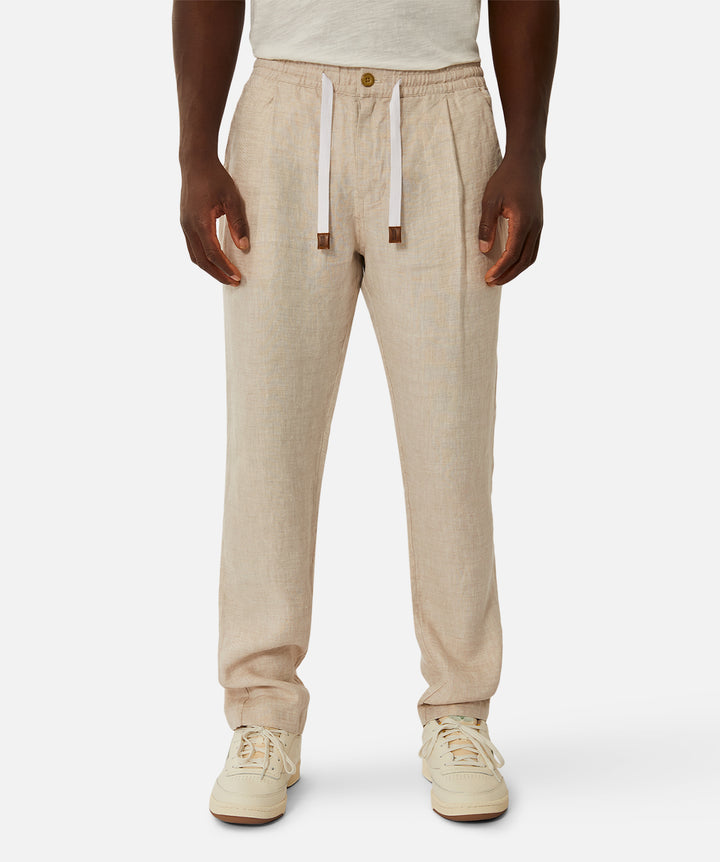 The Capri Linen Pant - YD Wheat