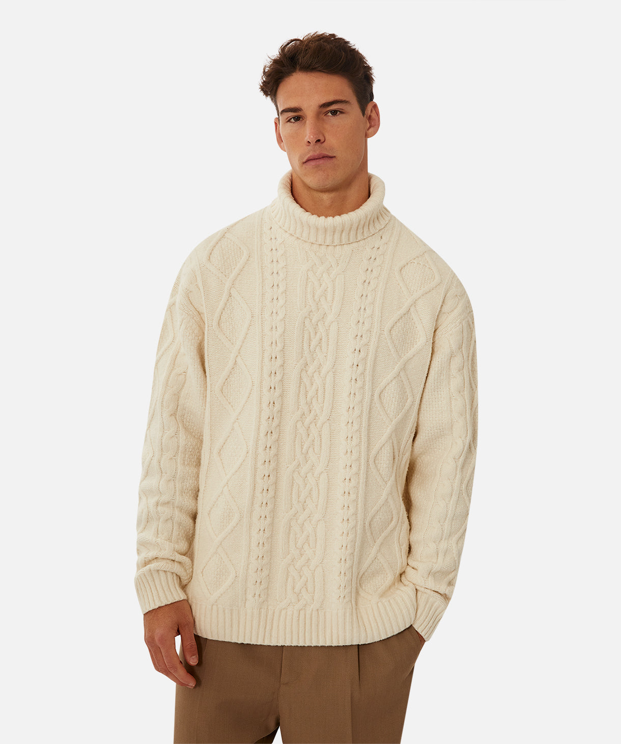 The Montreux Cable Knit - Cream – Industrie Clothing Pty Ltd