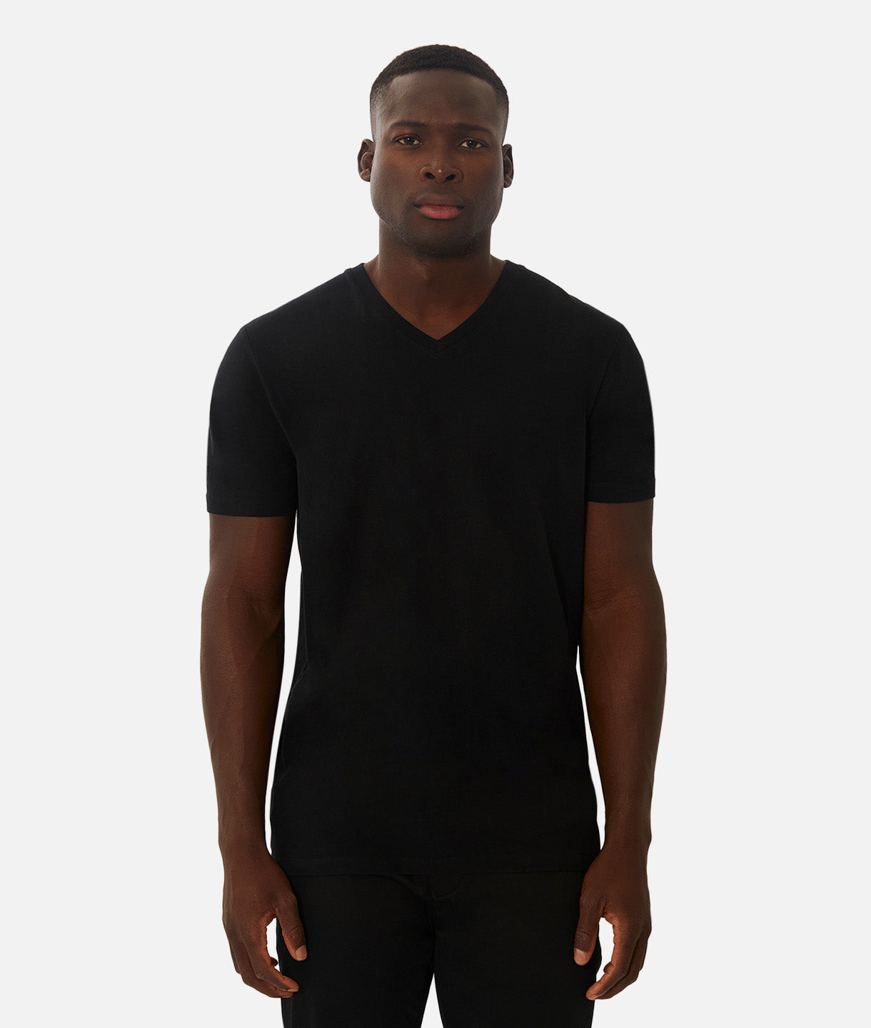 The New Basic Vee Tee - Black – Industrie Clothing Pty Ltd