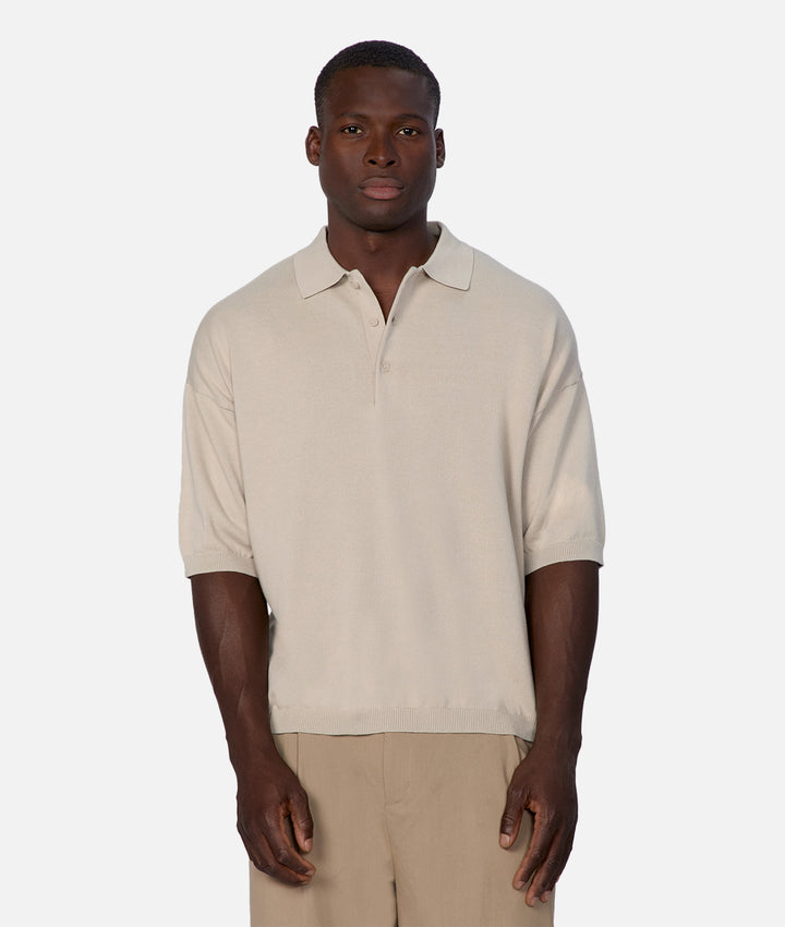 The Del Sur Knitted Polo - Rope