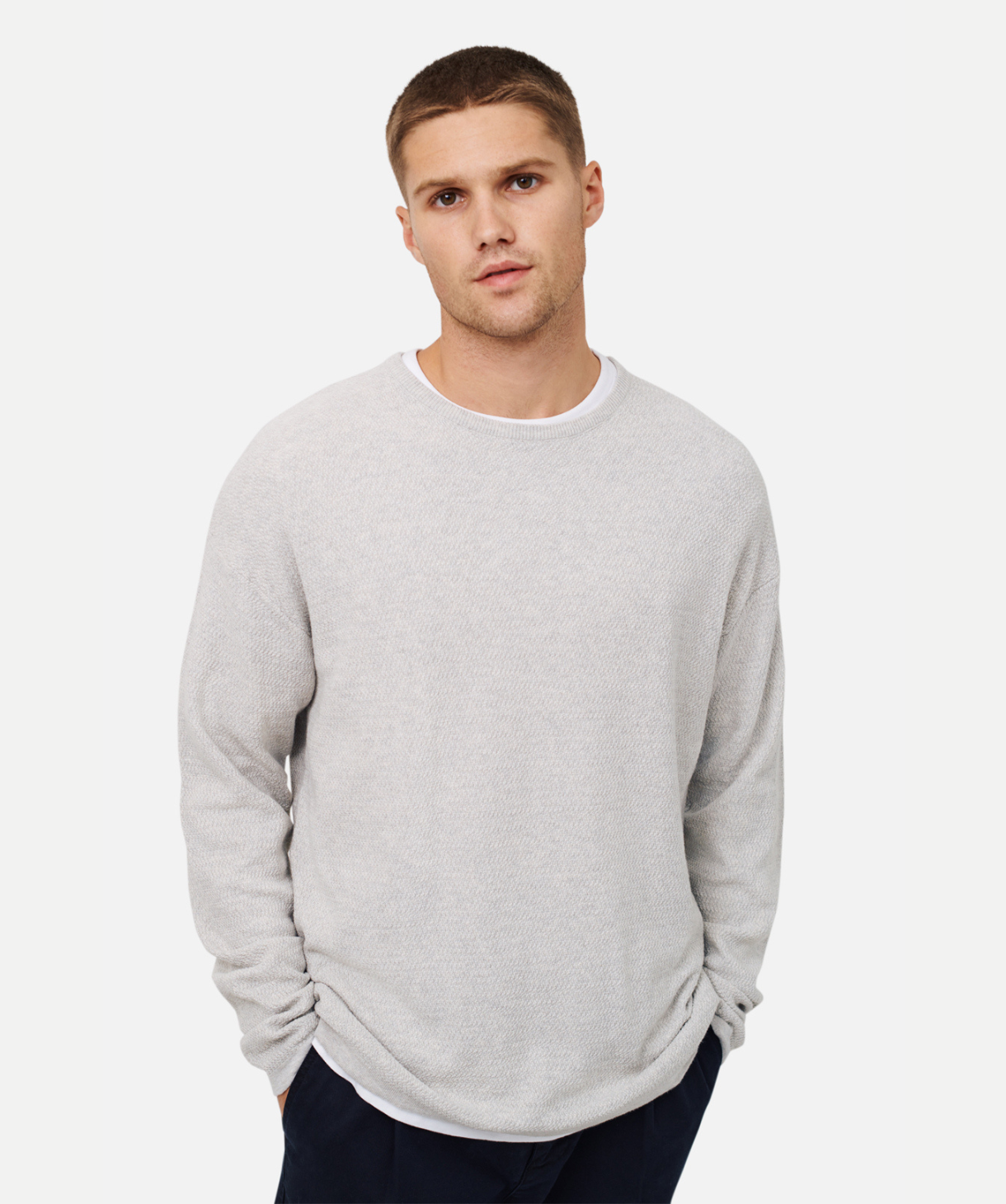 The Aries Knit - Light Marle Grey – Industrie Clothing Pty Ltd