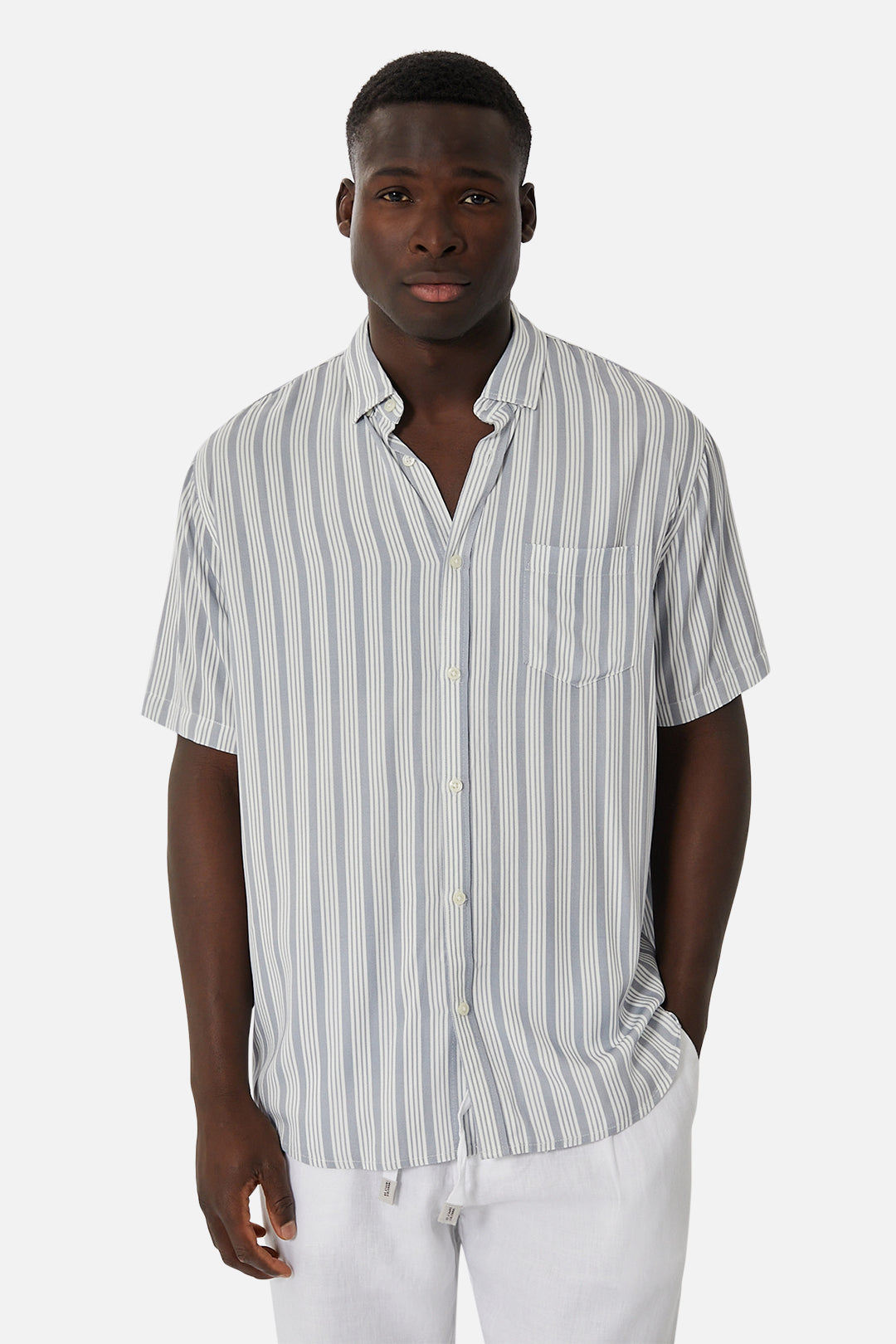 The De Soto Ss Shirt - Blue/White